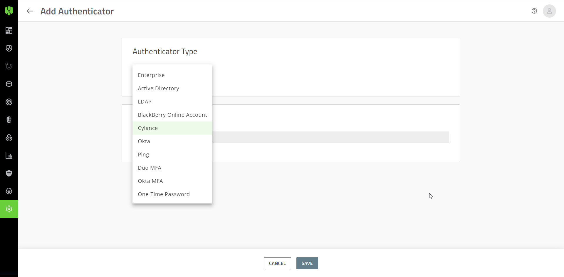 Add authenticator