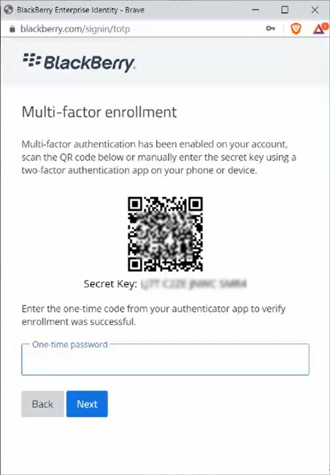 Test Cylance and One-Time password
