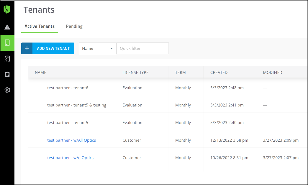 Screenshot of the Cylance multi-tenant console screen after signing in